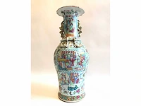 High quality decorated canton porcelain set. palace scenery. famille rose. 19th century. - afbeelding 37 van  77