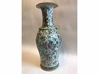 High quality decorated canton porcelain set. palace scenery. famille rose. 19th century. - afbeelding 46 van  77