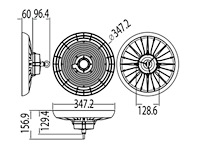 Highbay led-lamp 200w – 150 lm/w – 3cct verstelbaar (3000k/4500k/6500k) – ip65 waterdicht (x5) - afbeelding 4 van  5