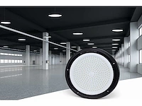 Highbay led slim 100w – 6500k koud wit – ufo ip65 waterdicht – 11.000 lm (x5) - afbeelding 1 van  5