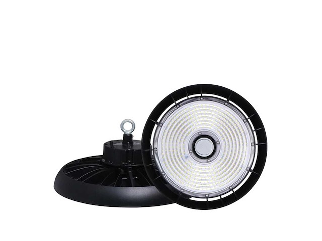 Highbay led slim 150w – 6500k koud wit – ufo ip65 waterdicht – 19.500 lm (x5) - afbeelding 3 van  4