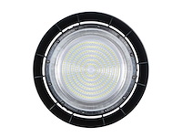 Highbay led slim 150w – 6500k koud wit – ufo ip65 waterdicht – 19.500 lm – zwart (x10) - afbeelding 4 van  5