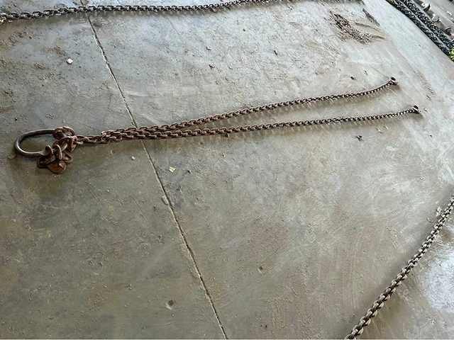 Hijsketting tweesprong 3m20 overige aannemersmateriaal - afbeelding 2 van  2