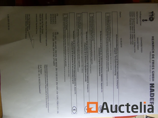 Hijskraan met takel - afbeelding 17 van  18