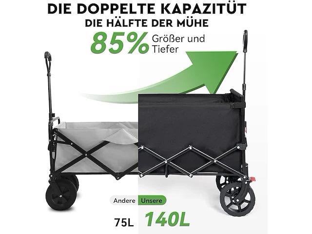 Hikenture opvouwbare bolderkar - afbeelding 2 van  5