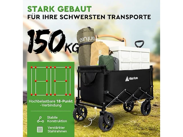 Hikenture opvouwbare bolderkar - afbeelding 5 van  5
