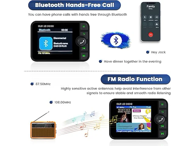 Hikity dab/dab+ radio-adapter - afbeelding 2 van  6