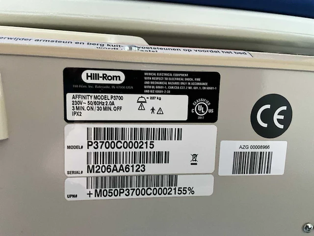 Hill-rom affinity 4 mobiel ziekenhuisbed - afbeelding 8 van  10