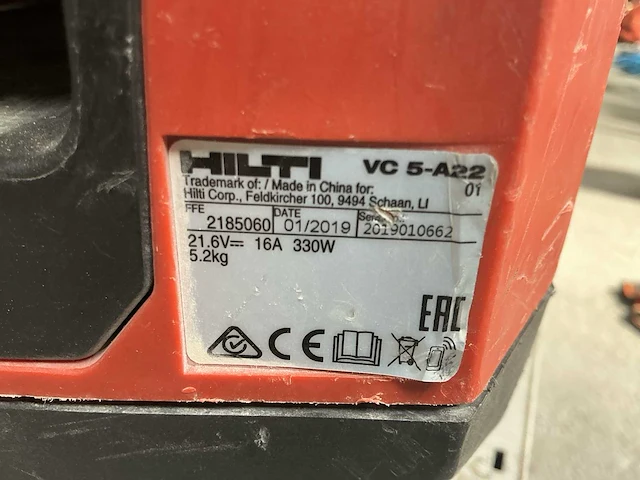 Hilti bouw stofzuiger (2x) - afbeelding 2 van  4