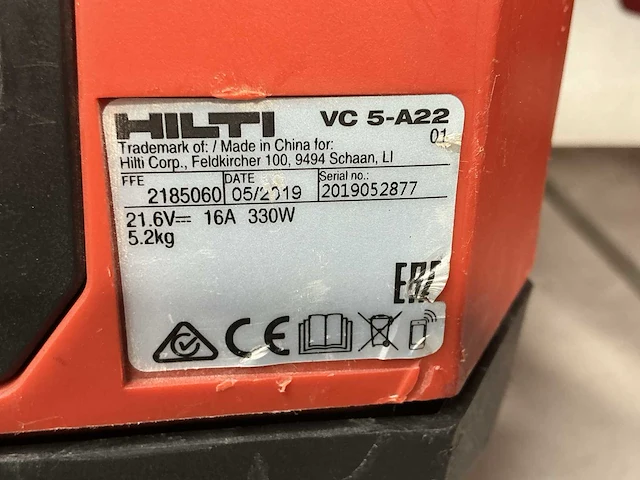 Hilti bouw stofzuiger (2x) - afbeelding 3 van  4