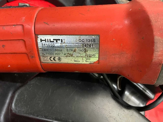 Hilti dc 125s haakse slijpmachine - afbeelding 3 van  4
