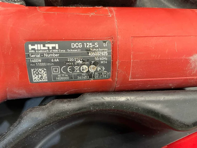 Hilti dcg 125-s haakse slijpmachine - afbeelding 5 van  6