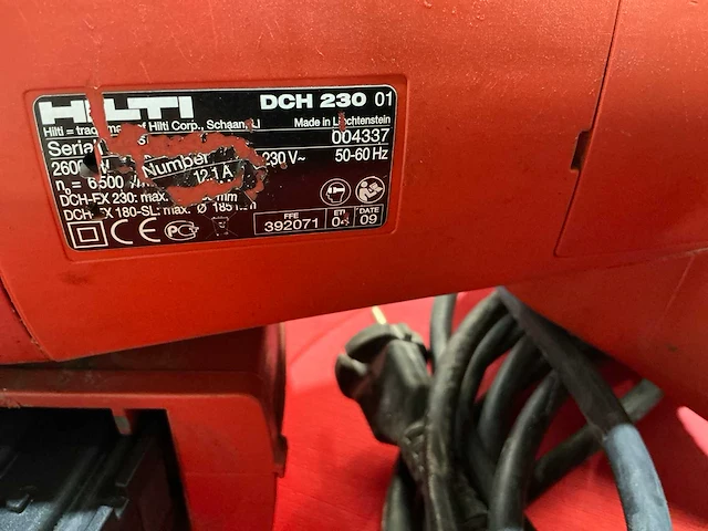 Hilti dch230 doorslijpmachine - afbeelding 2 van  11