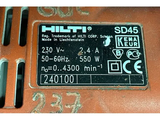 Hilti gipsplaatschroefpistool sd45 - afbeelding 2 van  5