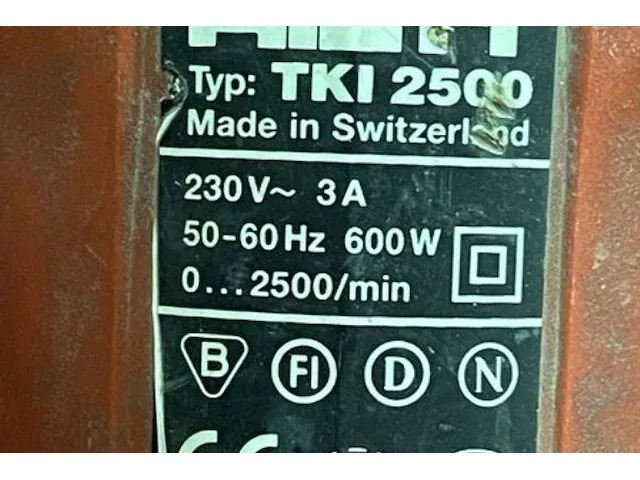 Hilti gipsplaatschroevendraaier tki2500 - afbeelding 2 van  2