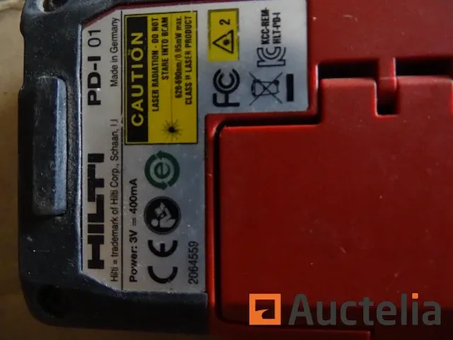 Hilti pd-i laser range finder in zijn behuizing - afbeelding 2 van  7
