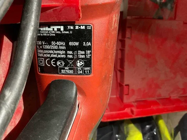 Hilti te 2-m elektrische boorhamer (2x) - afbeelding 4 van  7