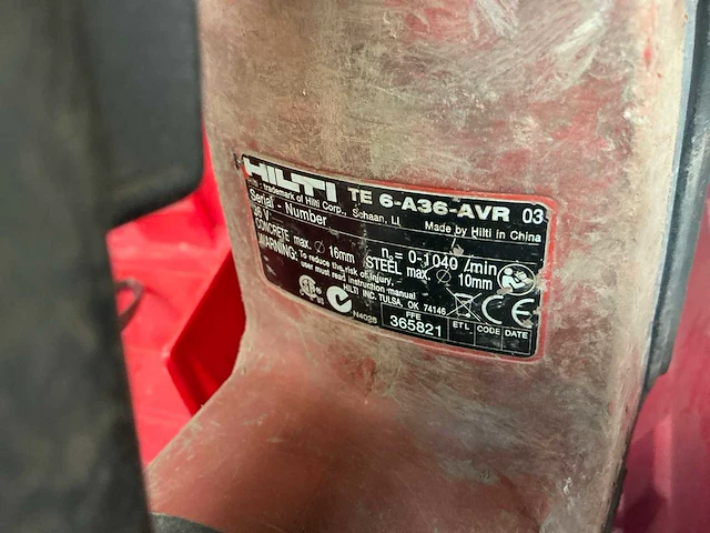 Hilti te 6-a36-avr accu-boorhamer - afbeelding 3 van  5