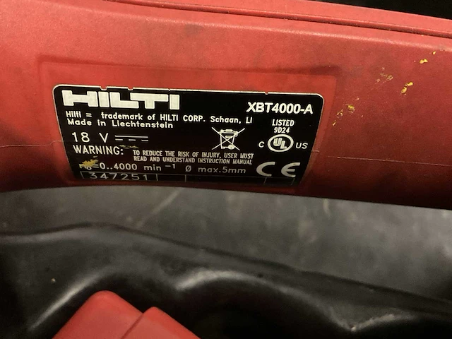 Hilti xbt 4000-a boormachine - afbeelding 8 van  8