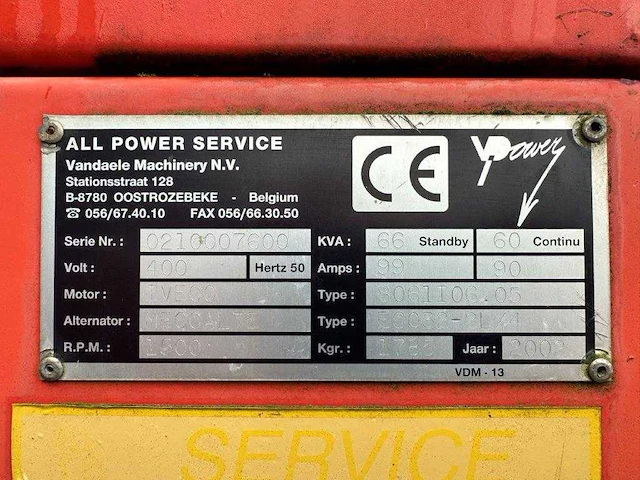 Himoinsa - hiw60 - noodstroomaggregaat - 2002 - afbeelding 14 van  21