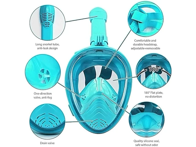 Hinataa kids snorkelmasker (xs) - afbeelding 5 van  6