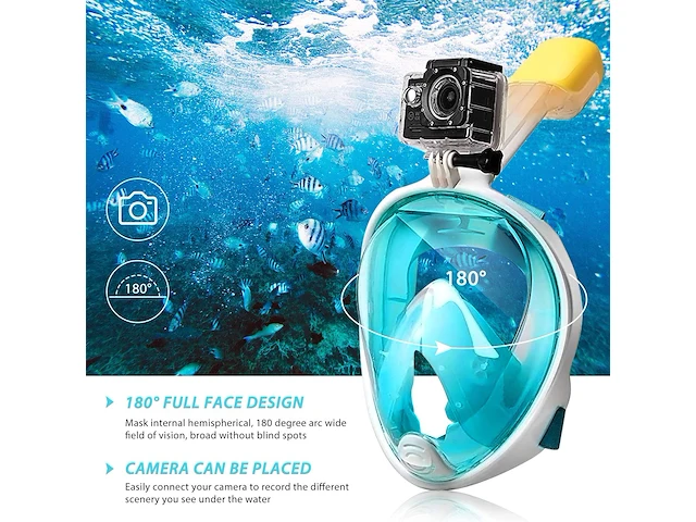 Hinataa snorkelmasker (l/xl) - afbeelding 5 van  6