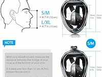 Hinataa snorkelmasker (l/xl) - afbeelding 2 van  5