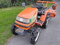 Hinomoto c14 vierwielaangedreven minitractor met grondfrees - afbeelding 1 van  17