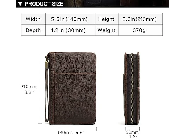 Hiram sigaar travel case - afbeelding 2 van  4