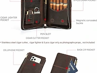 Hiram sigaar travel case - afbeelding 3 van  4