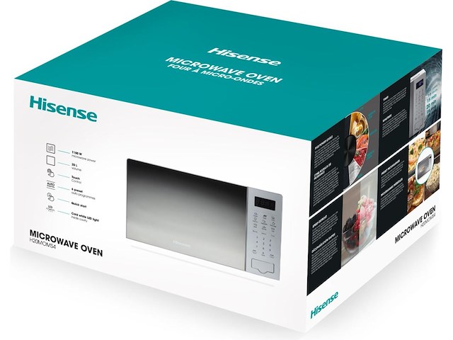Hisense - h20moms4 - magnetron - 46 cm - grijs - afbeelding 5 van  6