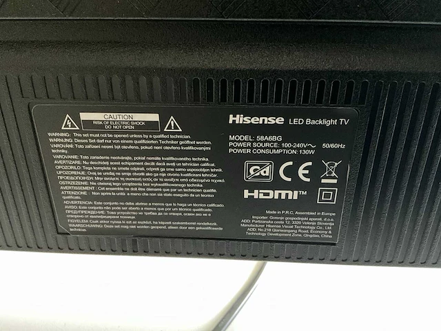 Hisense led blacklight 58a6bg televisie - afbeelding 7 van  7