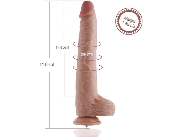 Hismith dildo voor sexmachine - afbeelding 3 van  5