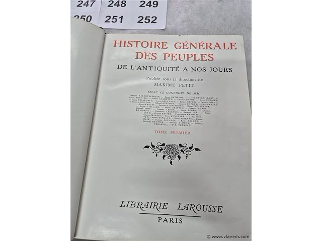 Histoire général des peuples 2 stuks - afbeelding 3 van  3