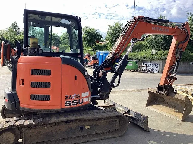 Hitachi - zx55u-5a clr - midi-excavator - 2015 - afbeelding 7 van  11