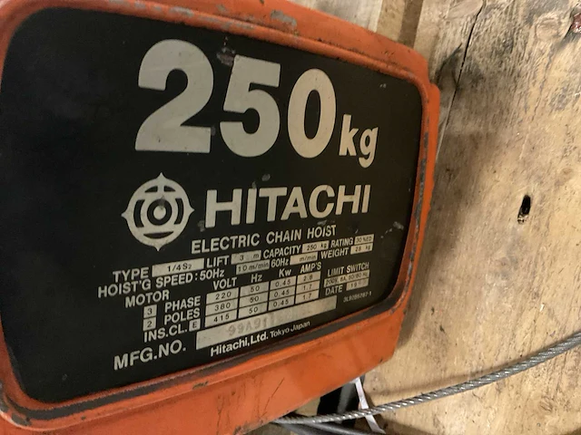 Hitachi 1/4 s2 kettingtakel - afbeelding 4 van  4