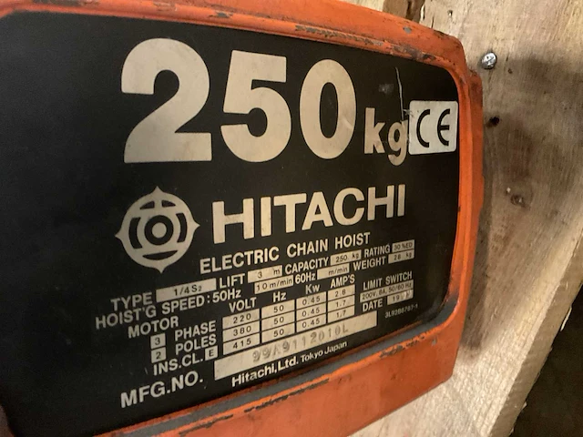 Hitachi 1/4 s2 kettingtakel - afbeelding 6 van  6