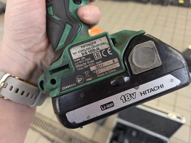 Hitachi accu schroefmachine ds18djl - afbeelding 4 van  7