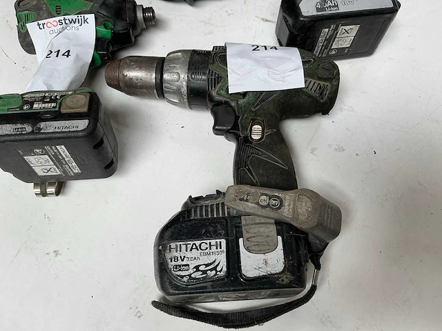 Hitachi accugereedschap (3x) - afbeelding 2 van  8