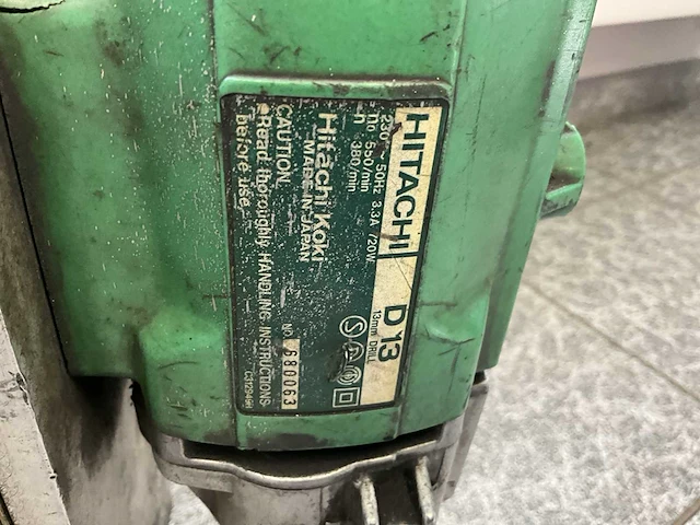 Hitachi d13 magneet boormachine - afbeelding 2 van  3