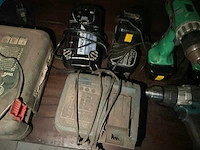 Hitachi en makita diverse accu boormachines (3x) - afbeelding 4 van  5