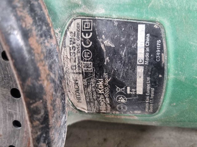 Hitachi g23sw2 slijpmachine - afbeelding 2 van  4