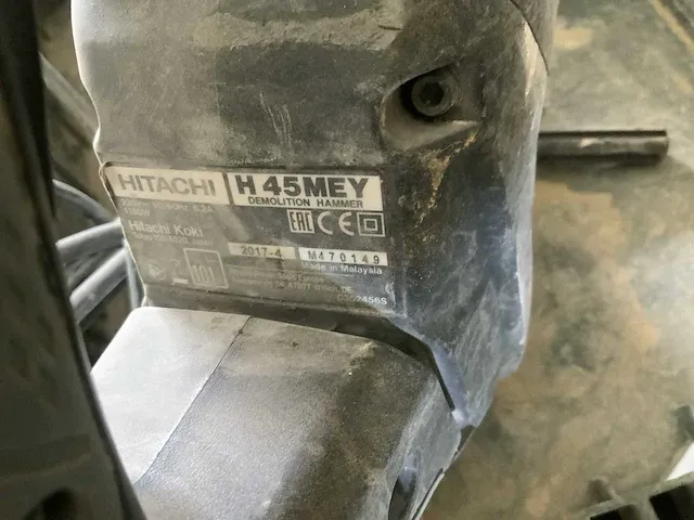 Hitachi h45 mey boorhamer - afbeelding 5 van  5