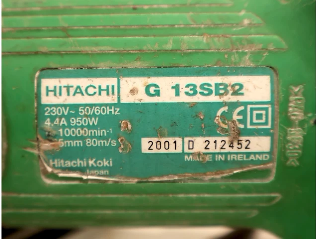 Hitachi haakse slijper - afbeelding 3 van  3