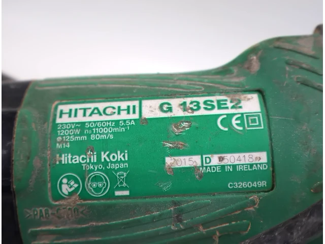 Hitachi haakse slijper - afbeelding 3 van  3