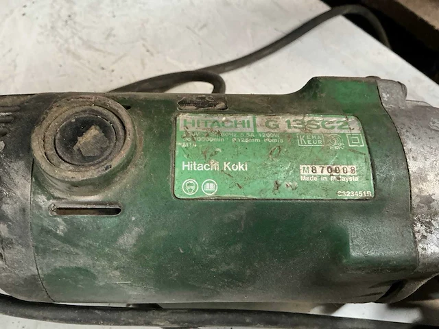 Hitachi haakse slijpmachine - afbeelding 3 van  3