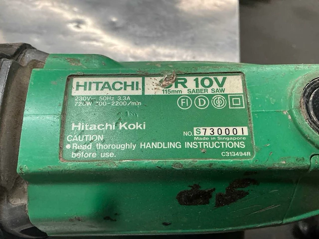 Hitachi koki cr 10v reciprozaag - afbeelding 5 van  6