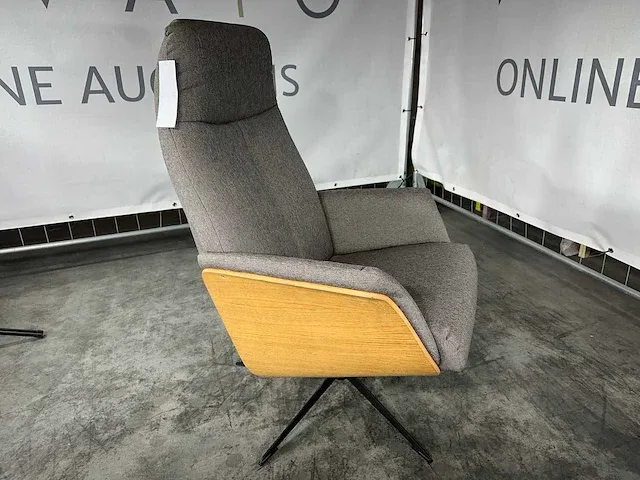 Hjort knudsen - 3462 - relaxfauteuil, coffee stof, maat m, handmatig verstelbaar - afbeelding 4 van  6