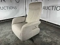 Hjort knudsen - 7500 - relaxfauteuil, lichtbruin stof, elektrisch verstelbaar - afbeelding 4 van  7