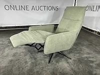 Hjort knudsen - 8075 - relaxfauteuil, eucalyptus stof, handmatig verstelbaar - afbeelding 1 van  6